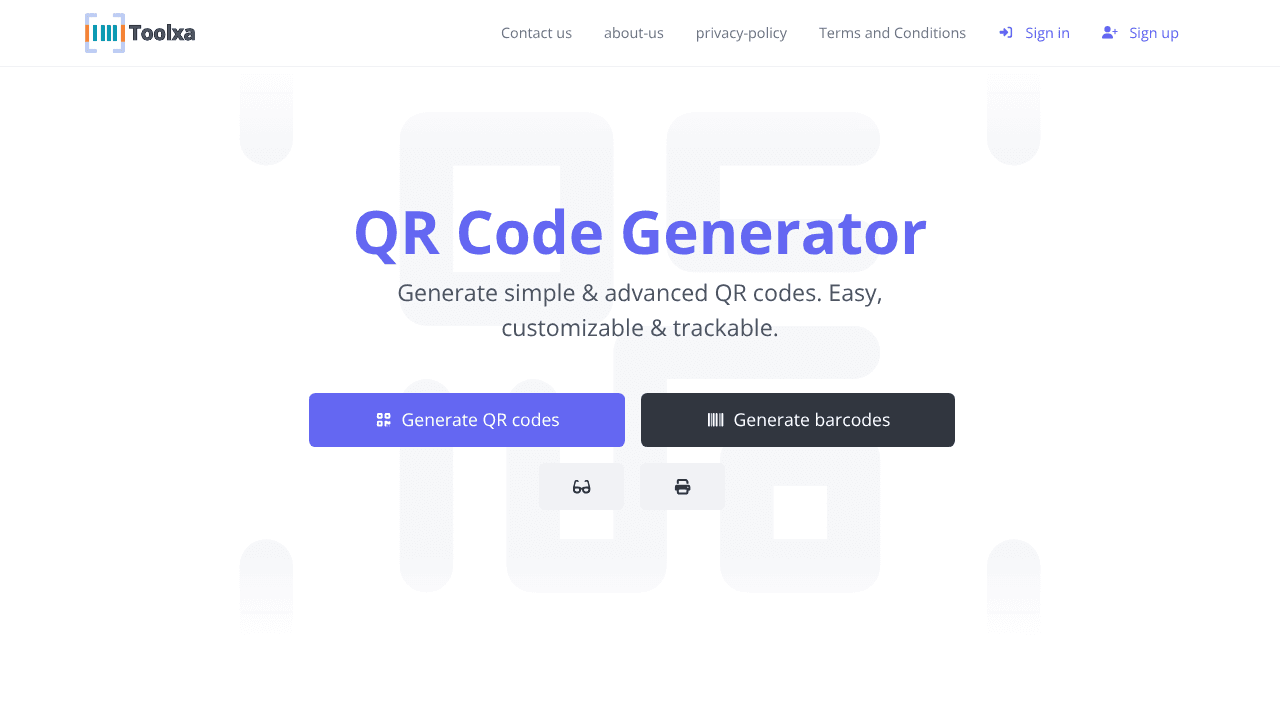 Toolxa website screenshot