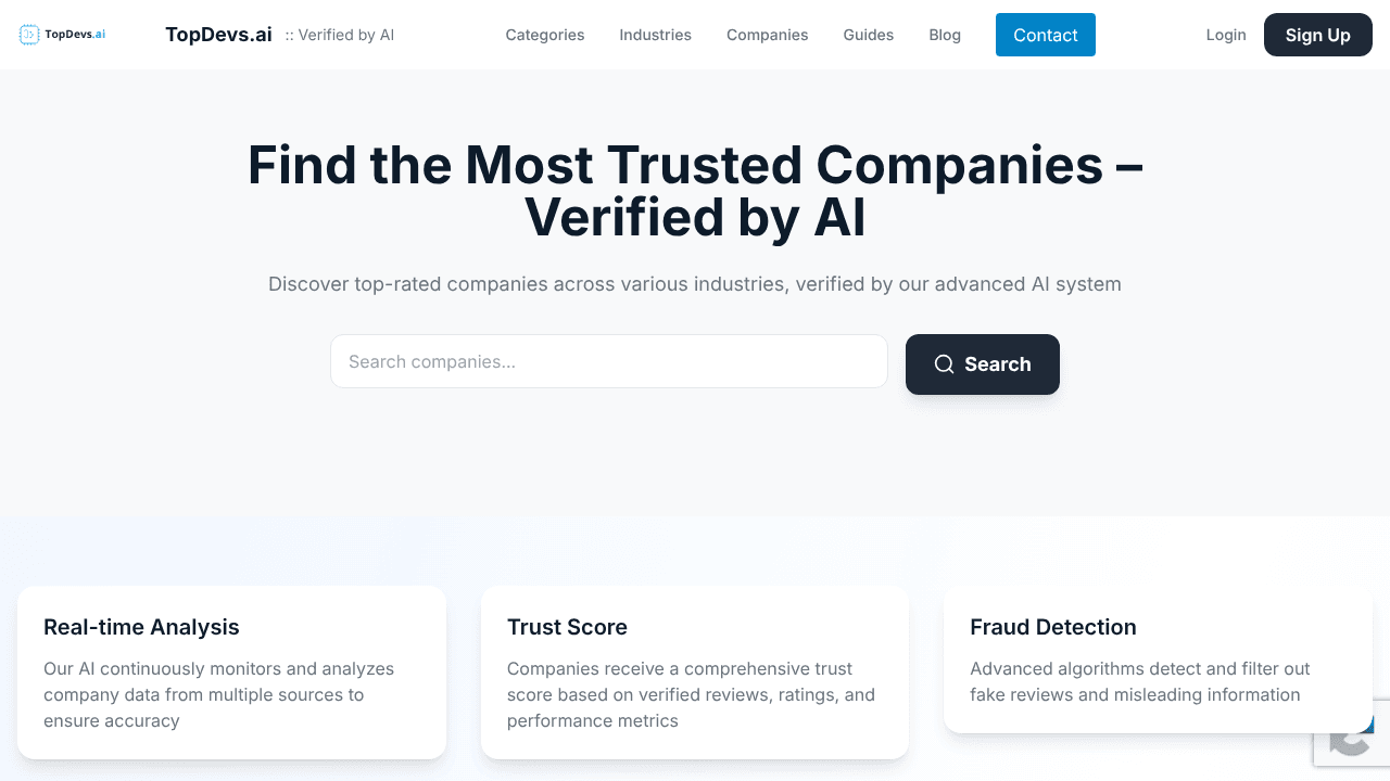 TopDevs.ai website screenshot