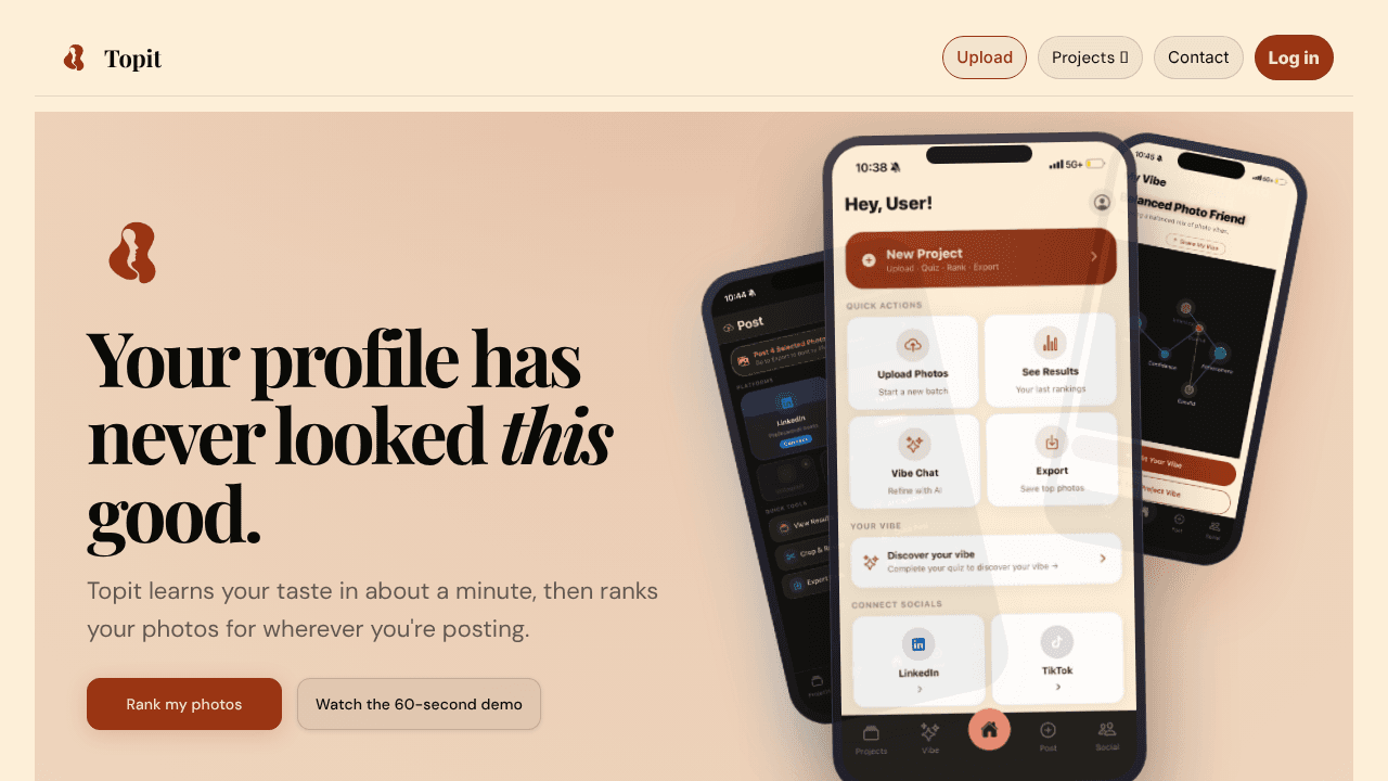 Topit website screenshot