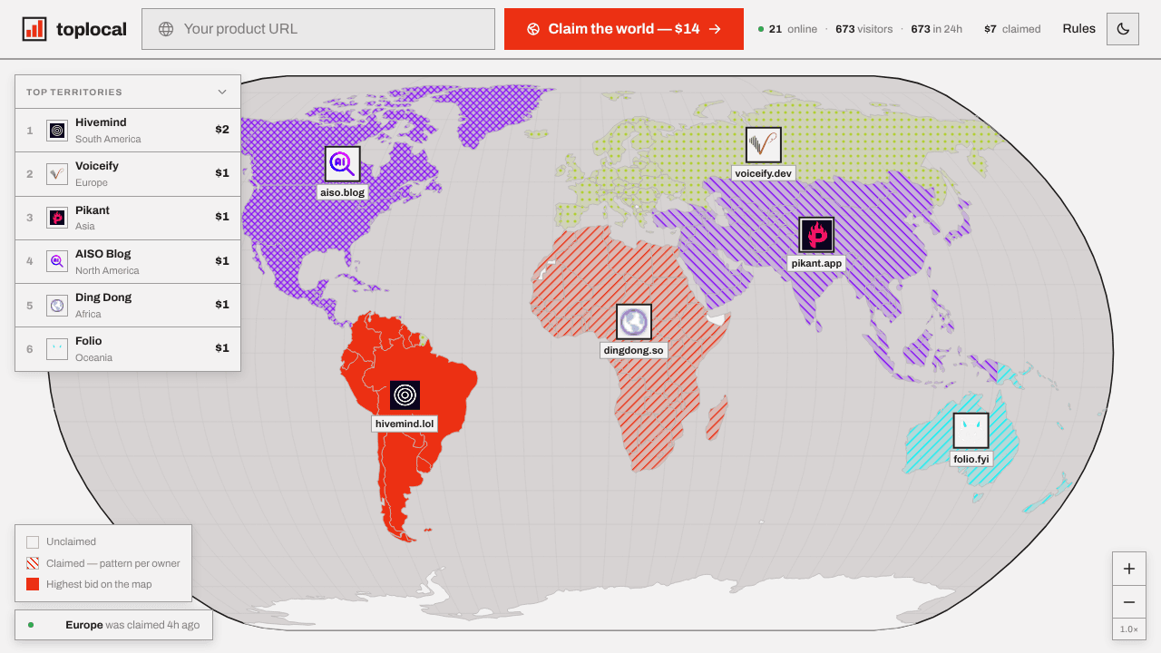 toplocal website screenshot
