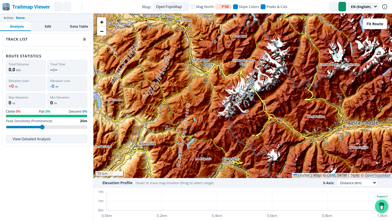 Trailmap Viewer website screenshot