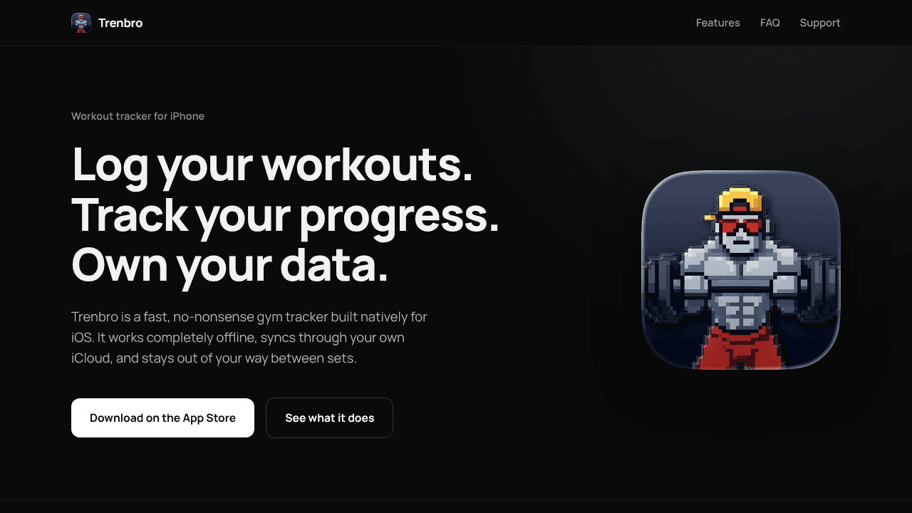 Trenbro website screenshot