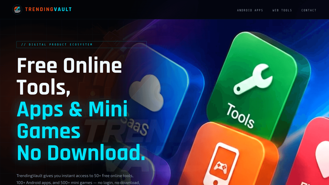 TrendingVault website screenshot
