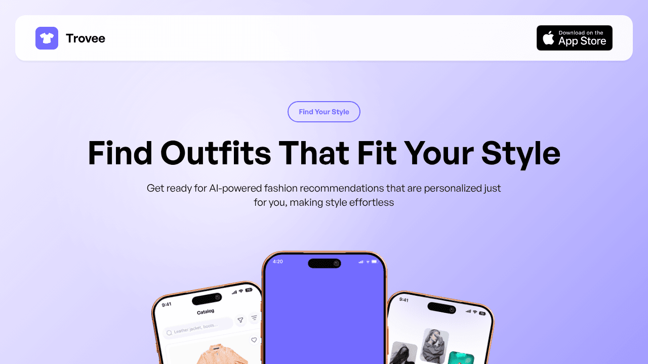 Trovee website screenshot