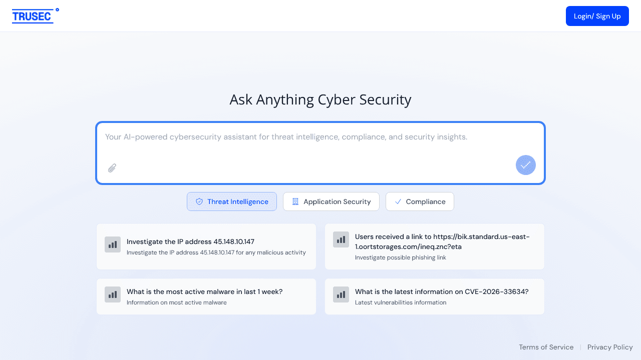 TruSec website screenshot