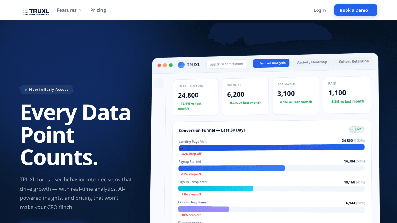 TRUXL website screenshot