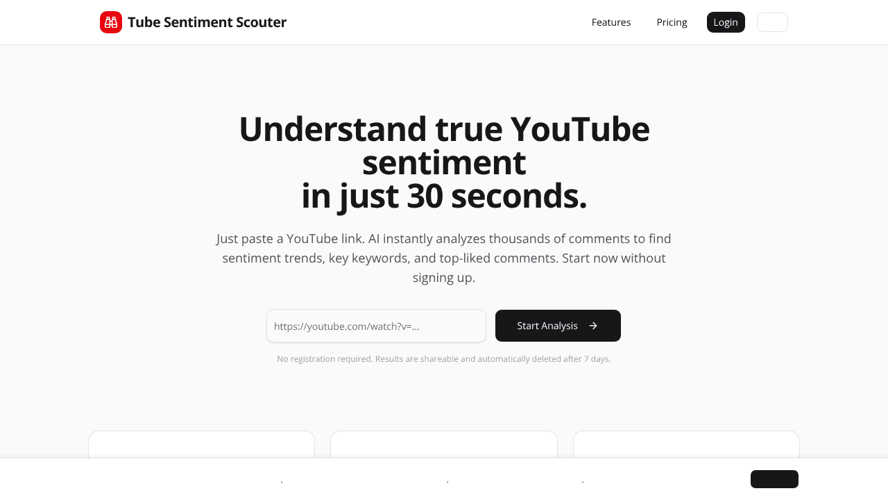 Tube Minsim Scouter website screenshot