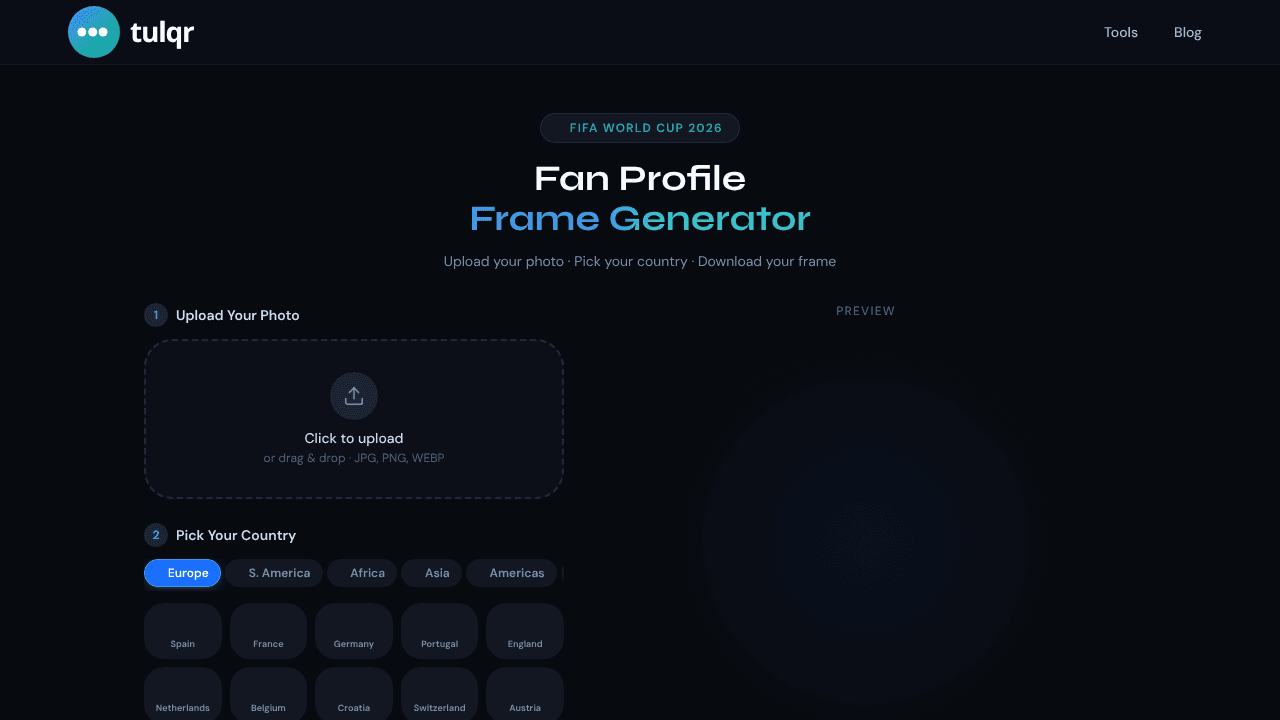 tulqr website screenshot