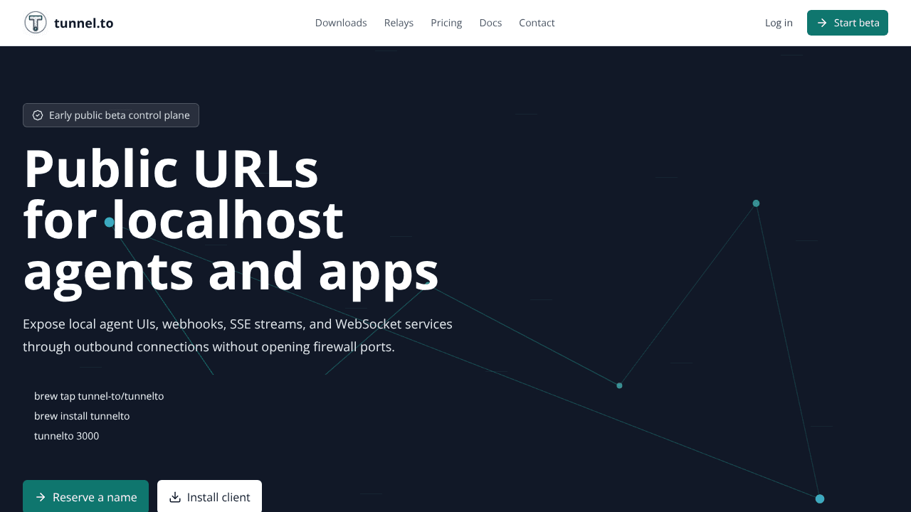 tunnel.to website screenshot