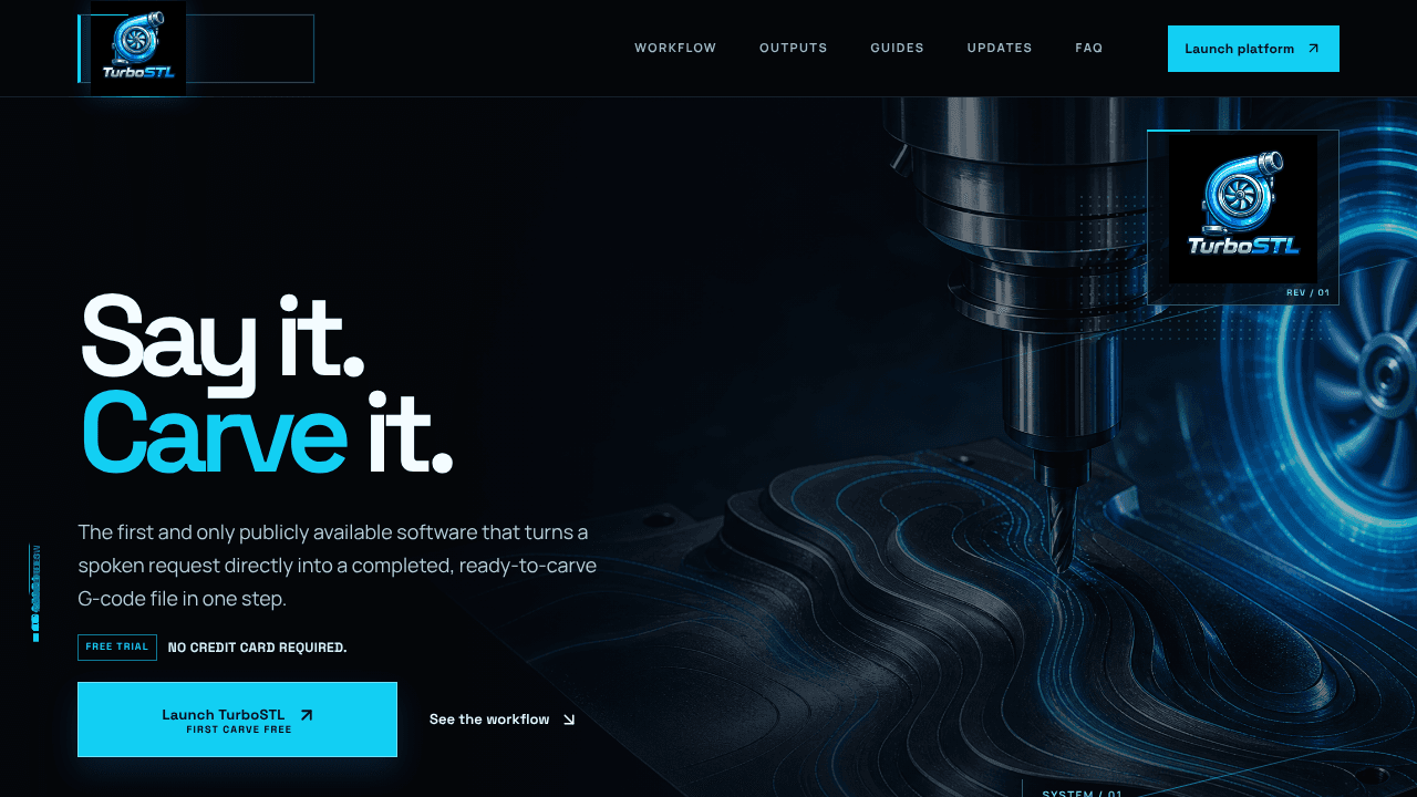 TurboSTL website screenshot