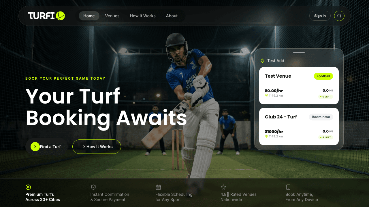 Turfi website screenshot