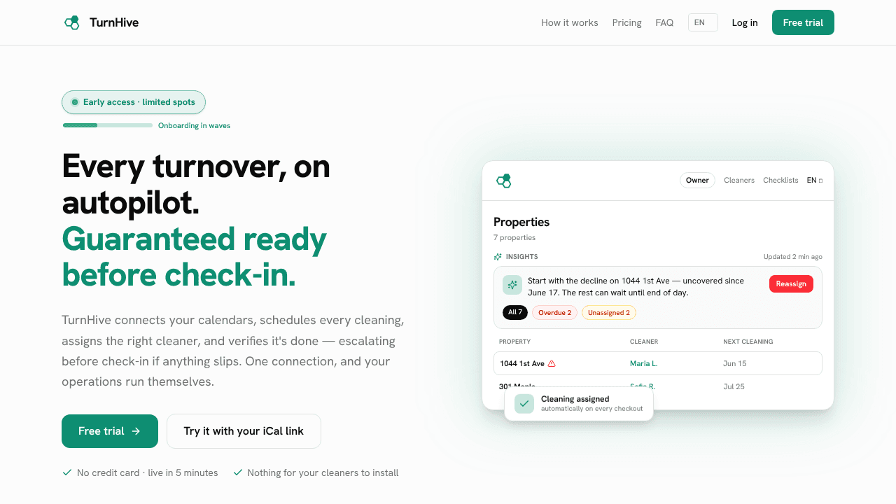TurnHive website screenshot