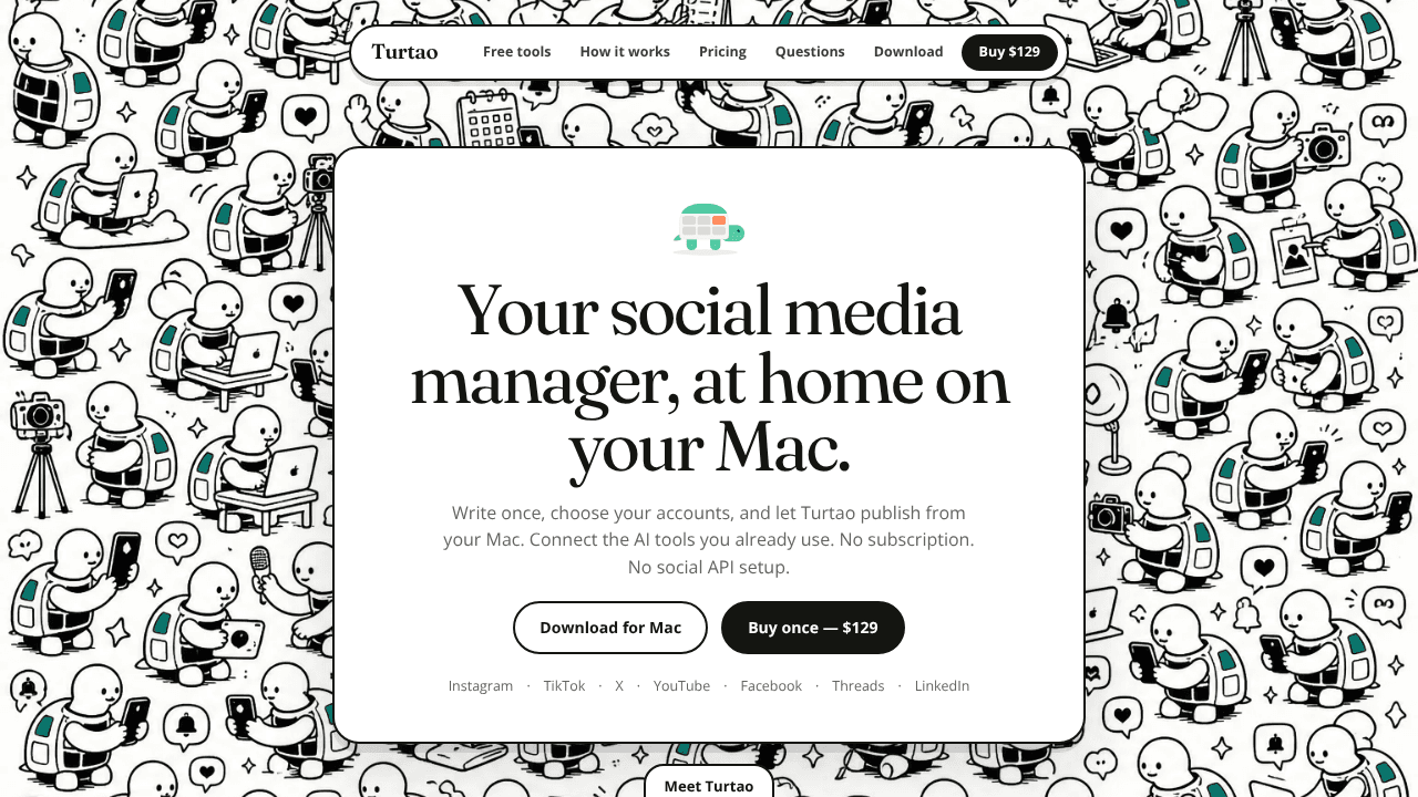 Turtao website screenshot