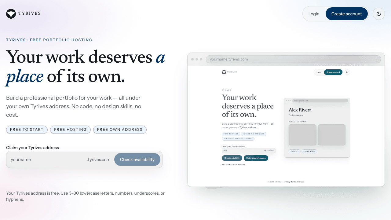 Tyrives website screenshot