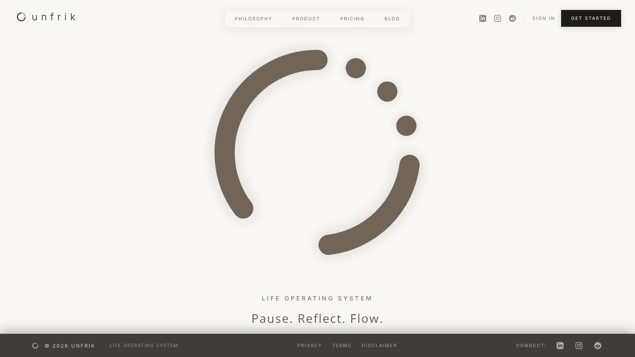 unfrik website screenshot