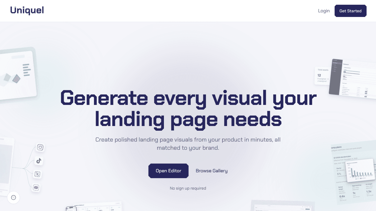 Uniquel website screenshot
