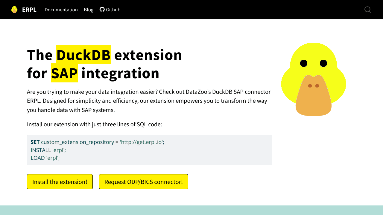 Unlock SAP Data with ERPL for DuckDB