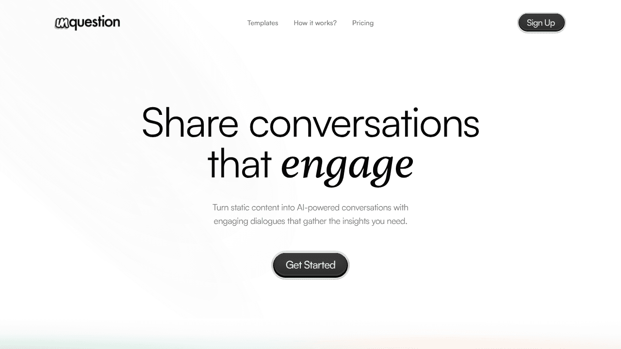 unquestion website screenshot