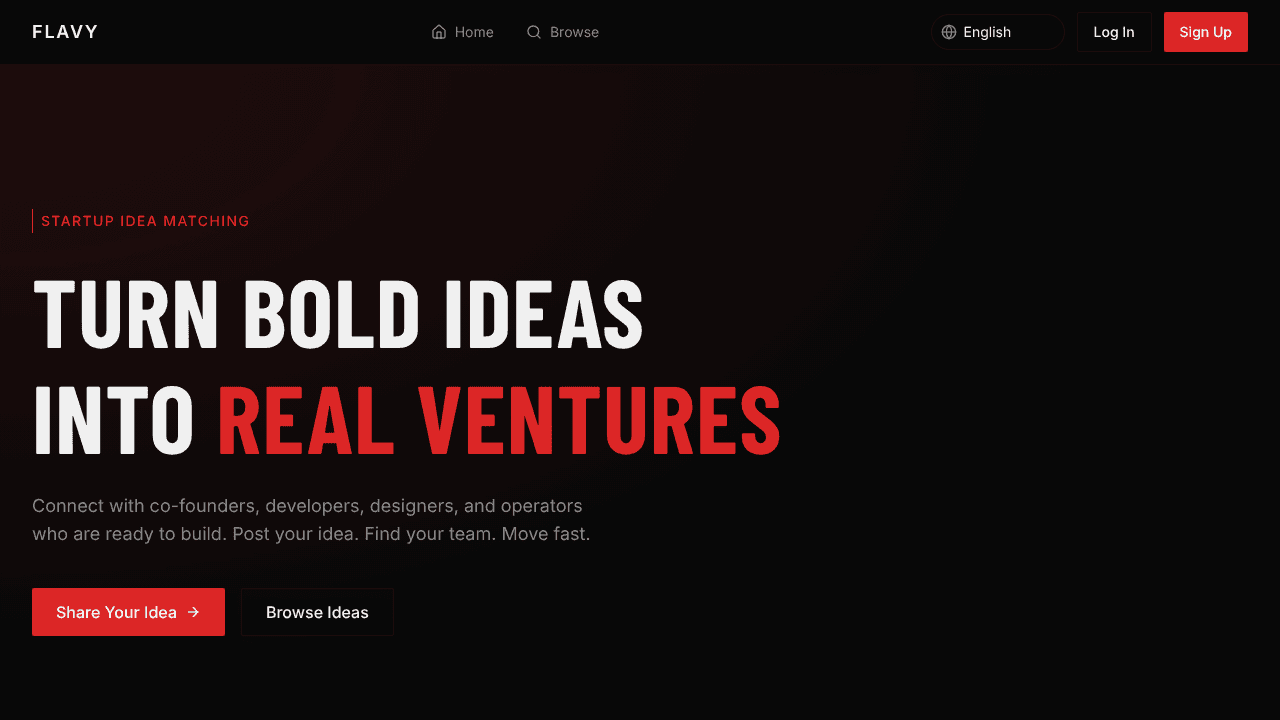useflavy website screenshot