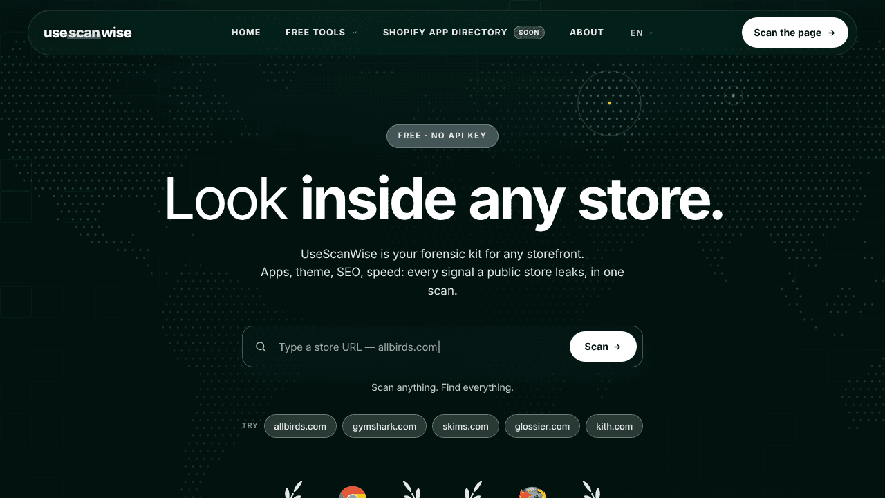 UseScanWise website screenshot