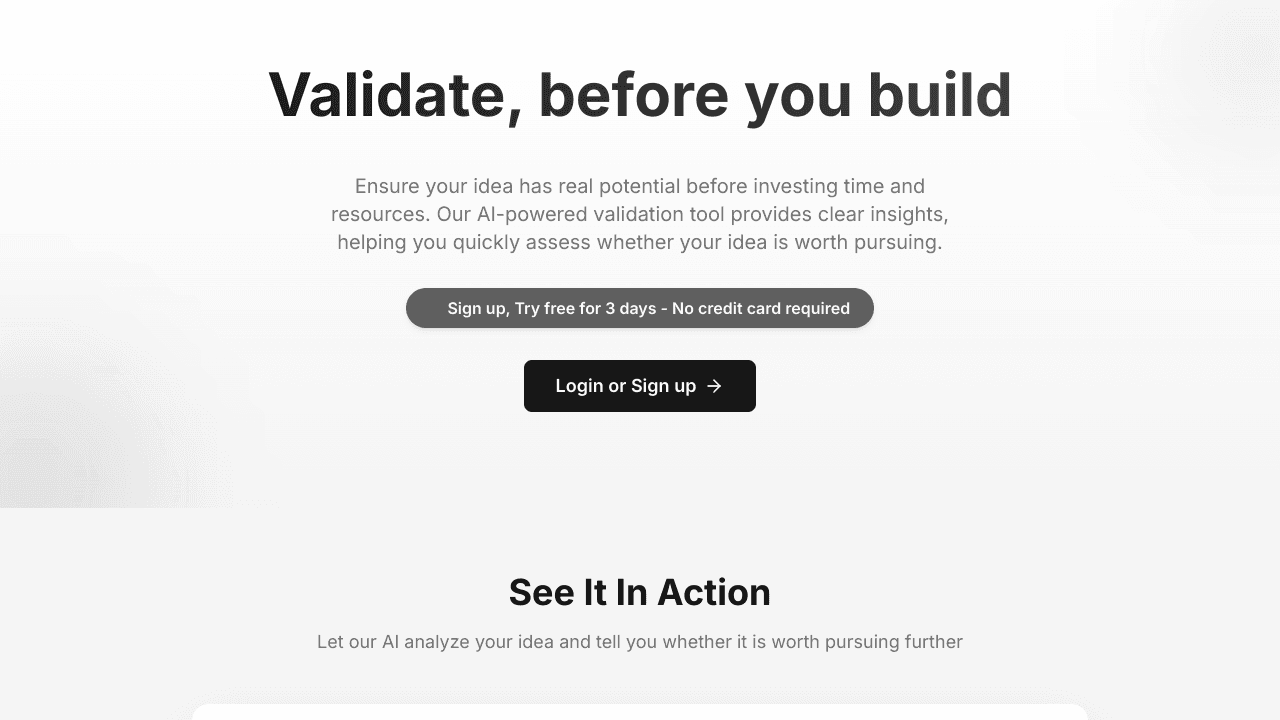 Validate-First