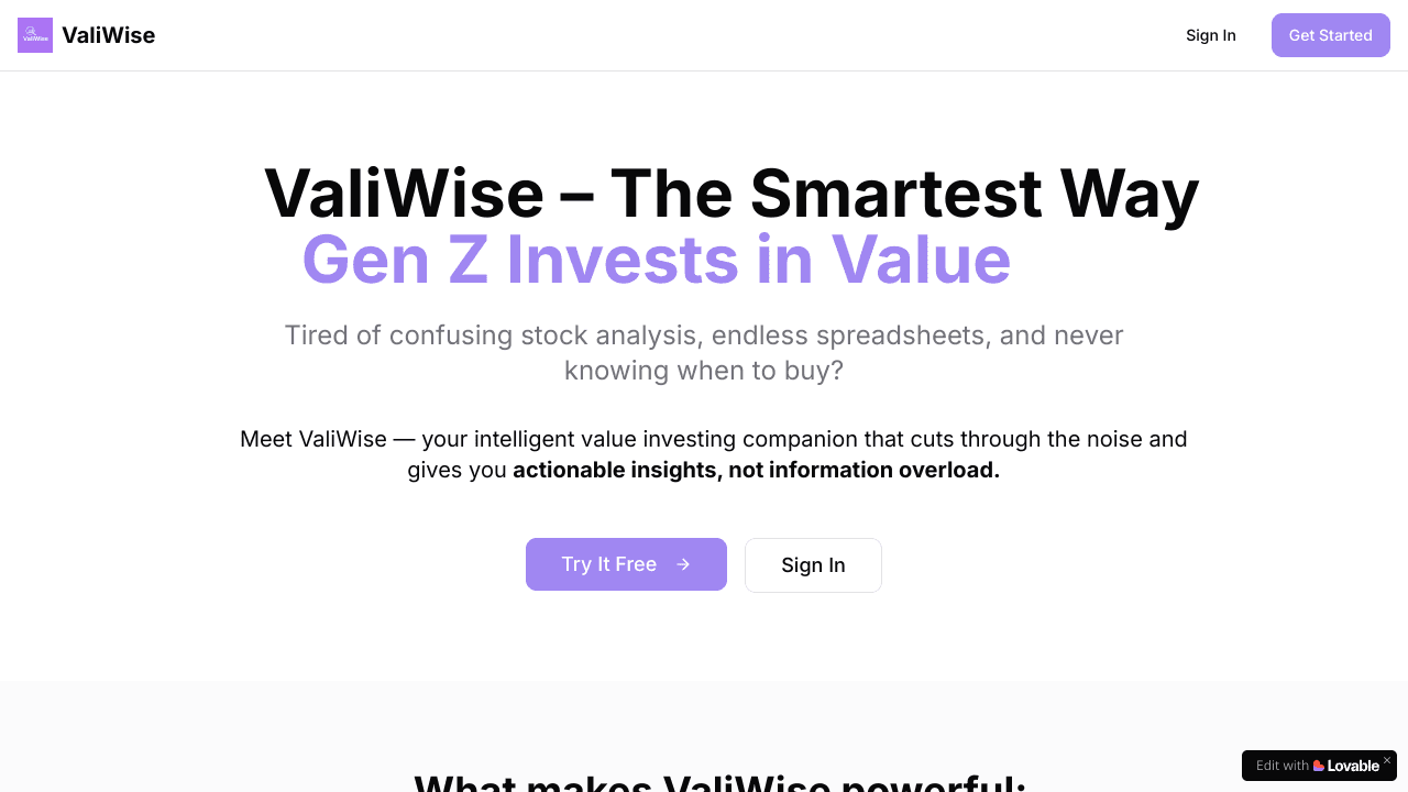 ValiWise