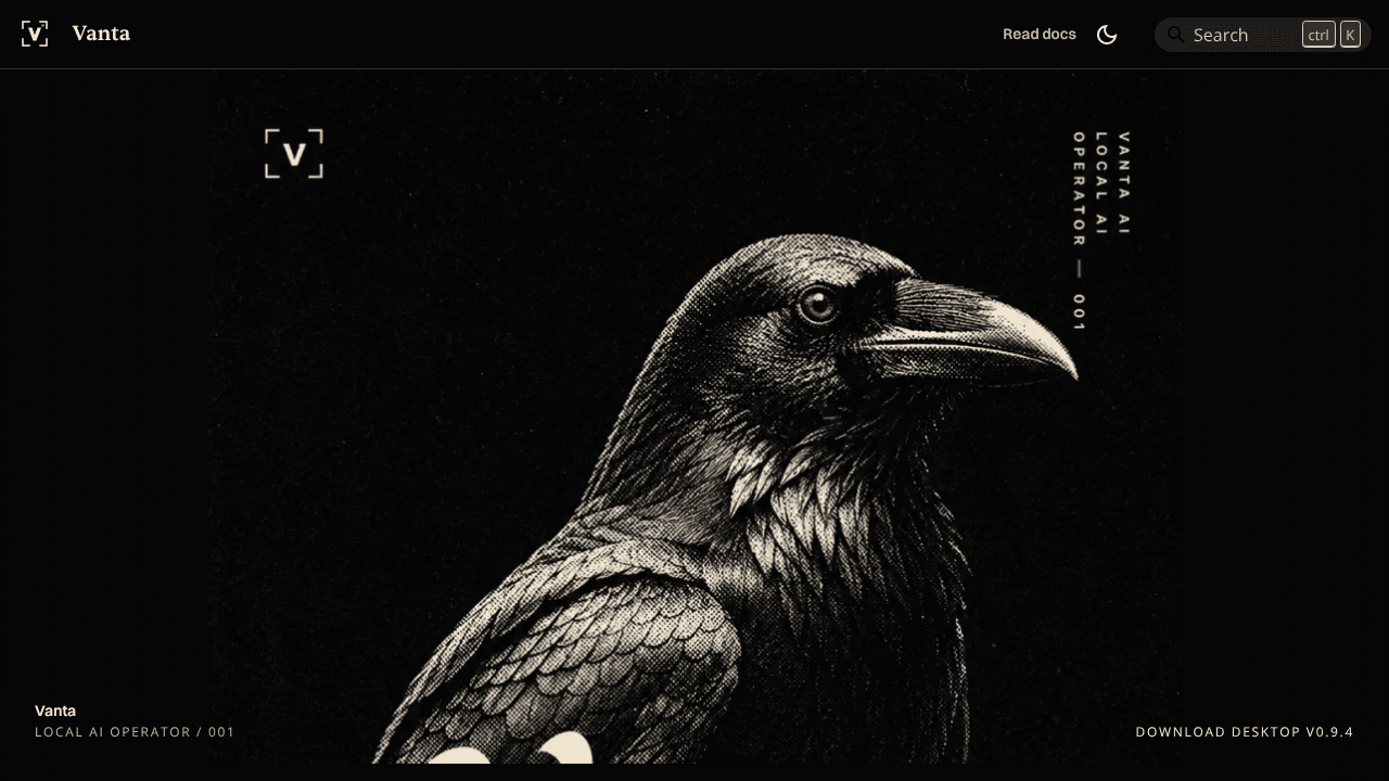 Vanta Agent website screenshot