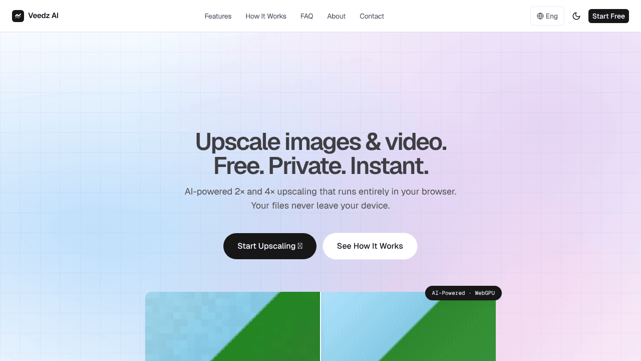 VeedzAI website screenshot