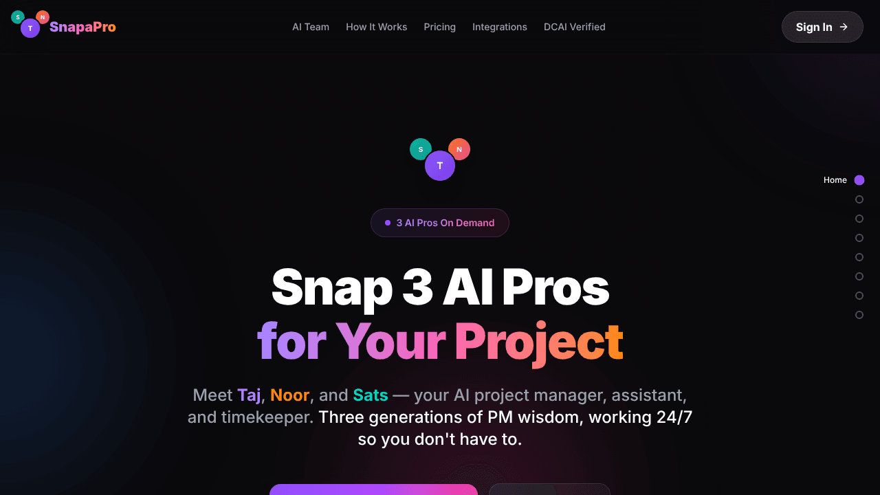 Veehive SnapaPro website screenshot