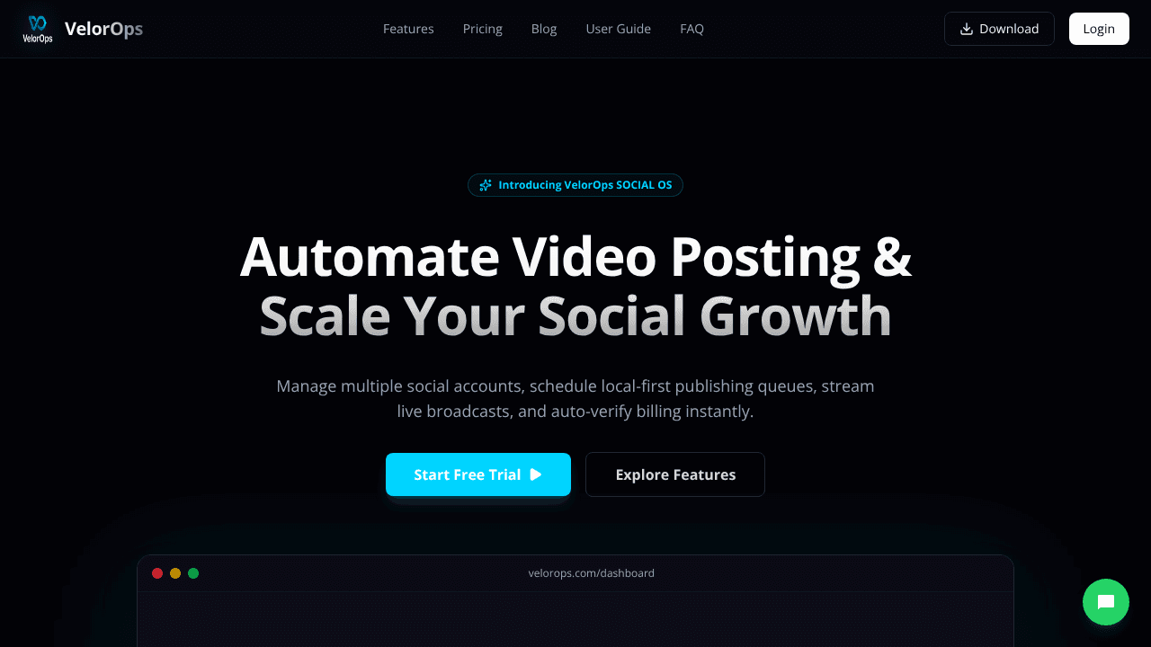 VelorOps website screenshot