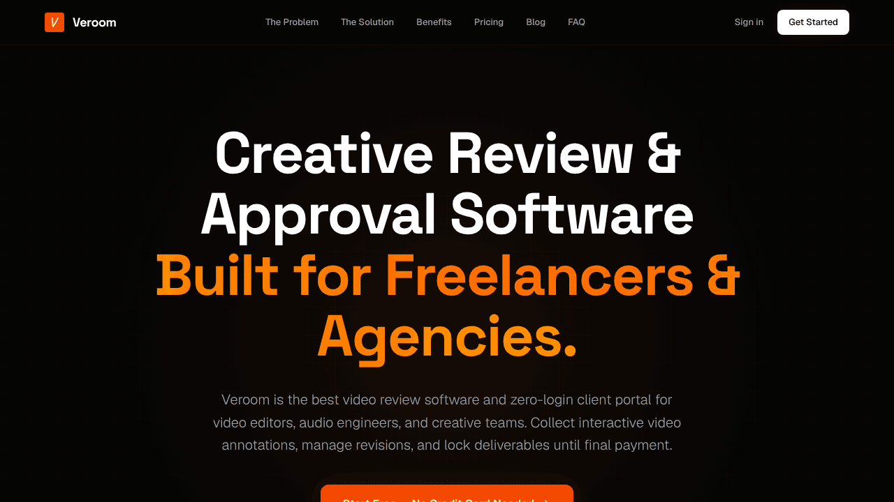 Veroom website screenshot