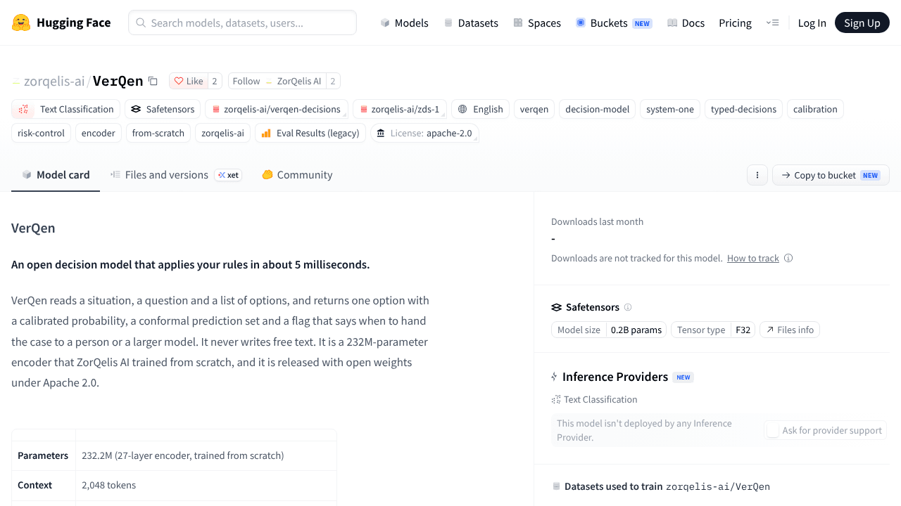 VerQen website screenshot