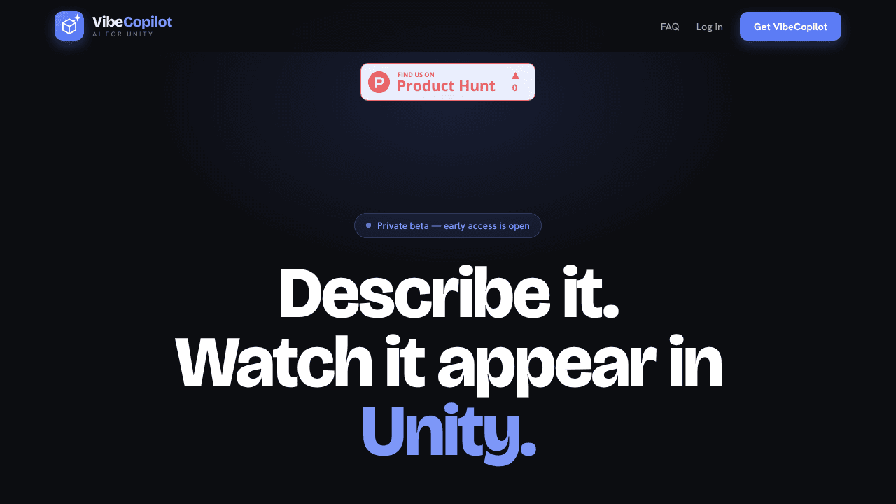 VibeCopilot website screenshot