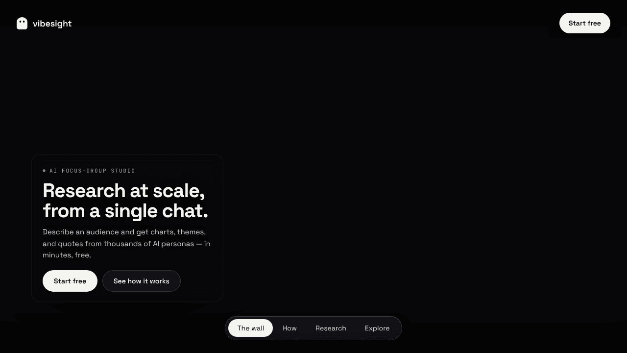 vibesight.ai website screenshot