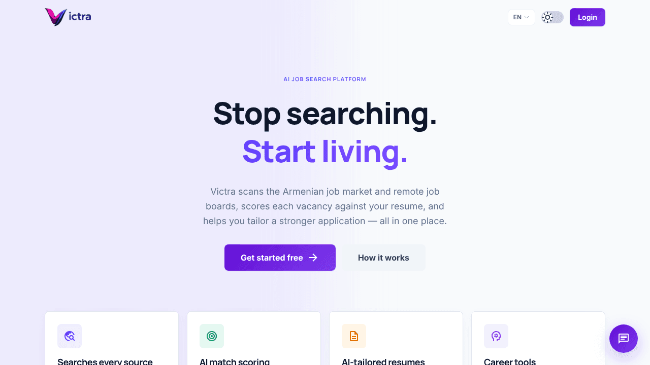 Victra Careers website screenshot