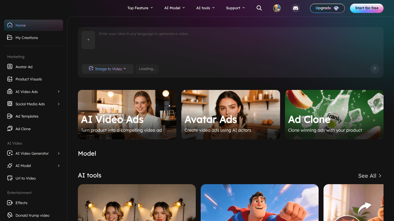 Videflow.ai website screenshot