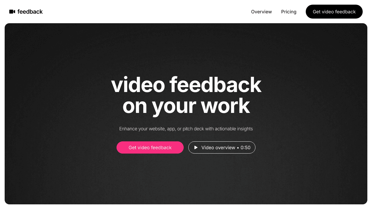 Video Feedback