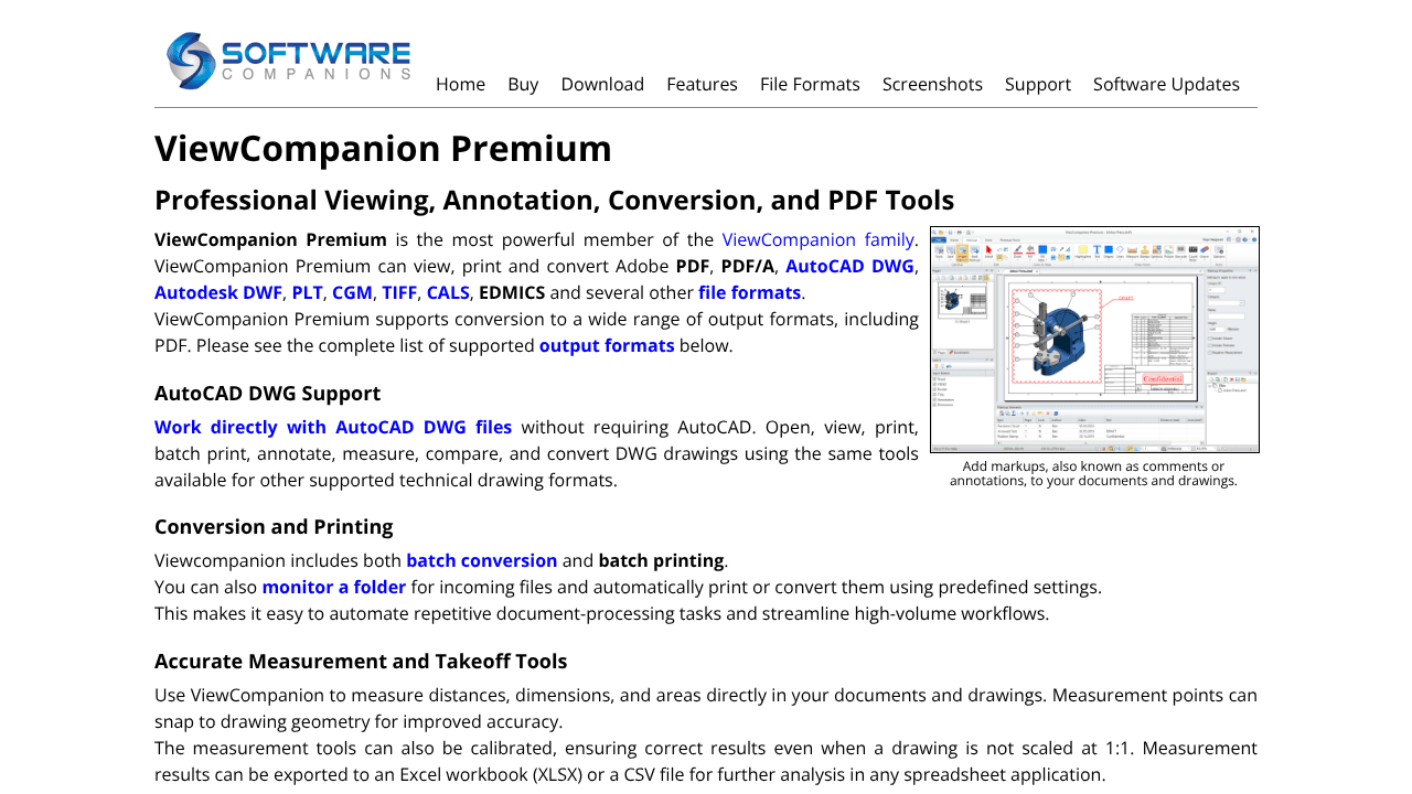 ViewCompanion Premium website screenshot