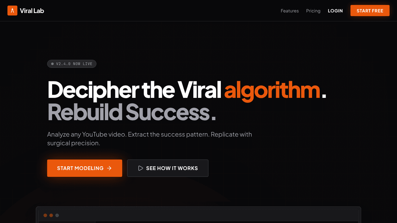 Viral Lab website screenshot