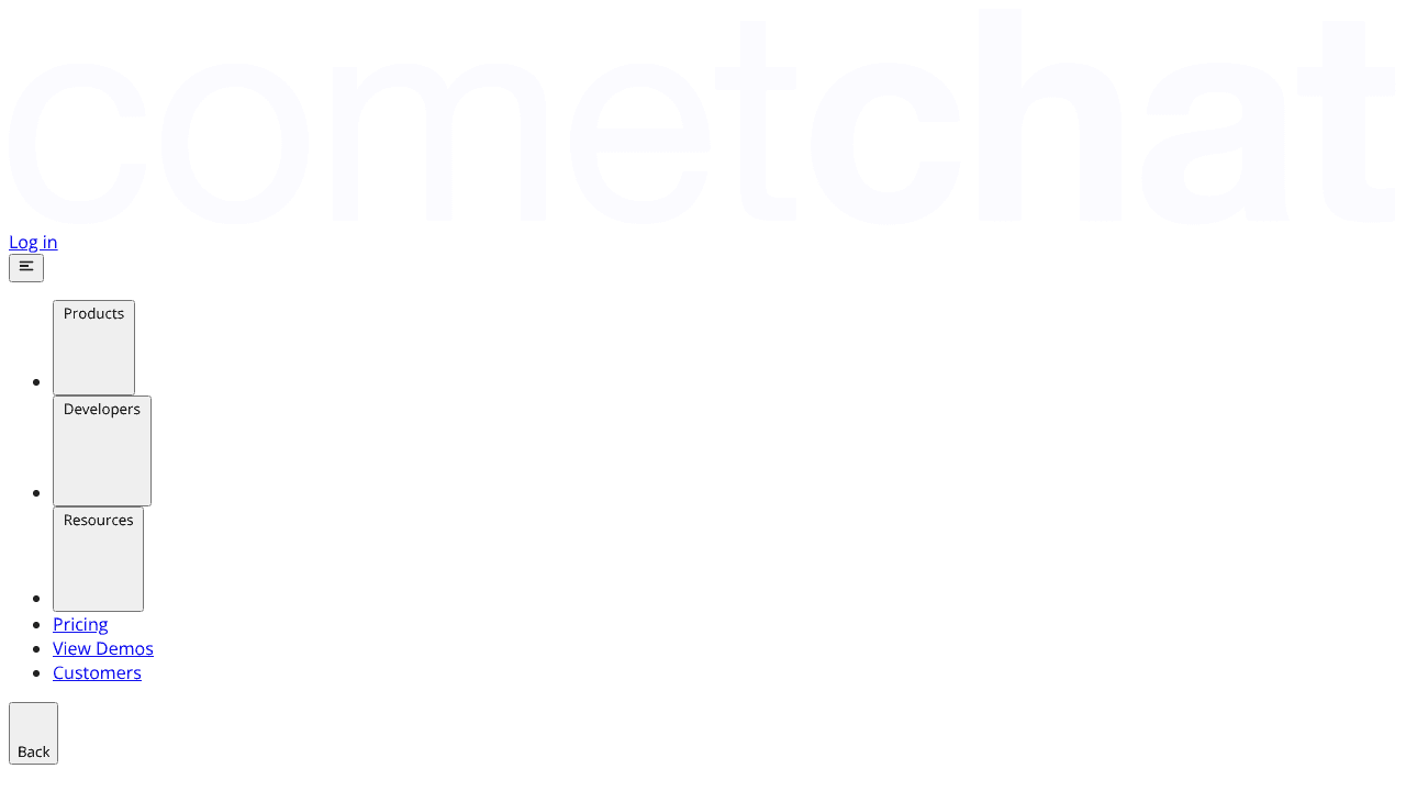 Voice and Video Calling by CometChat website screenshot