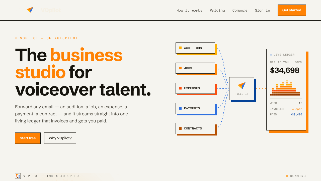 VOpilot website screenshot