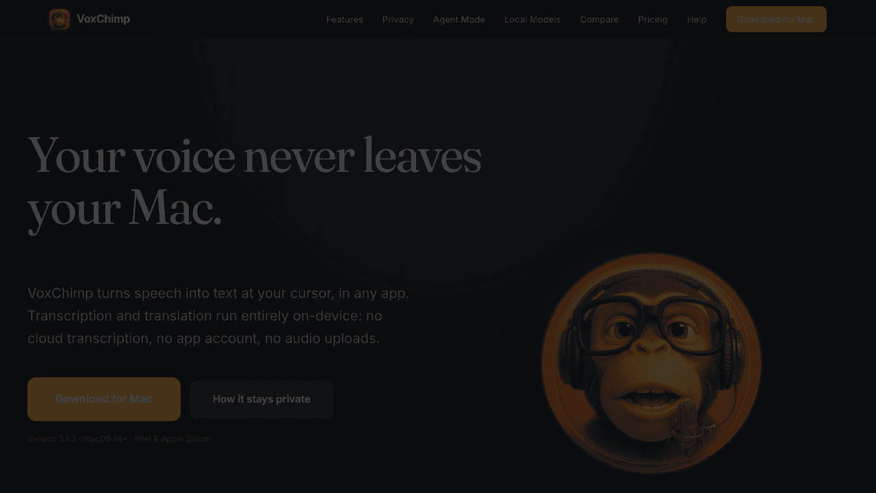 VoxChimp website screenshot