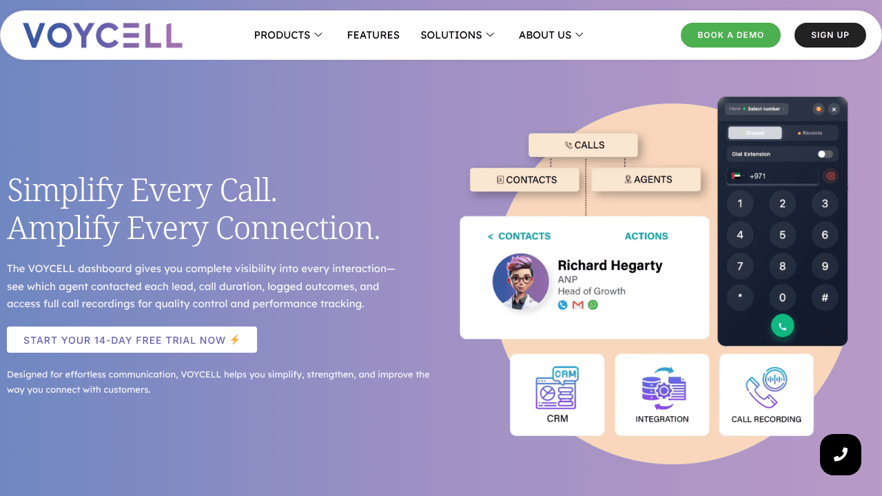 VOYCELL website screenshot