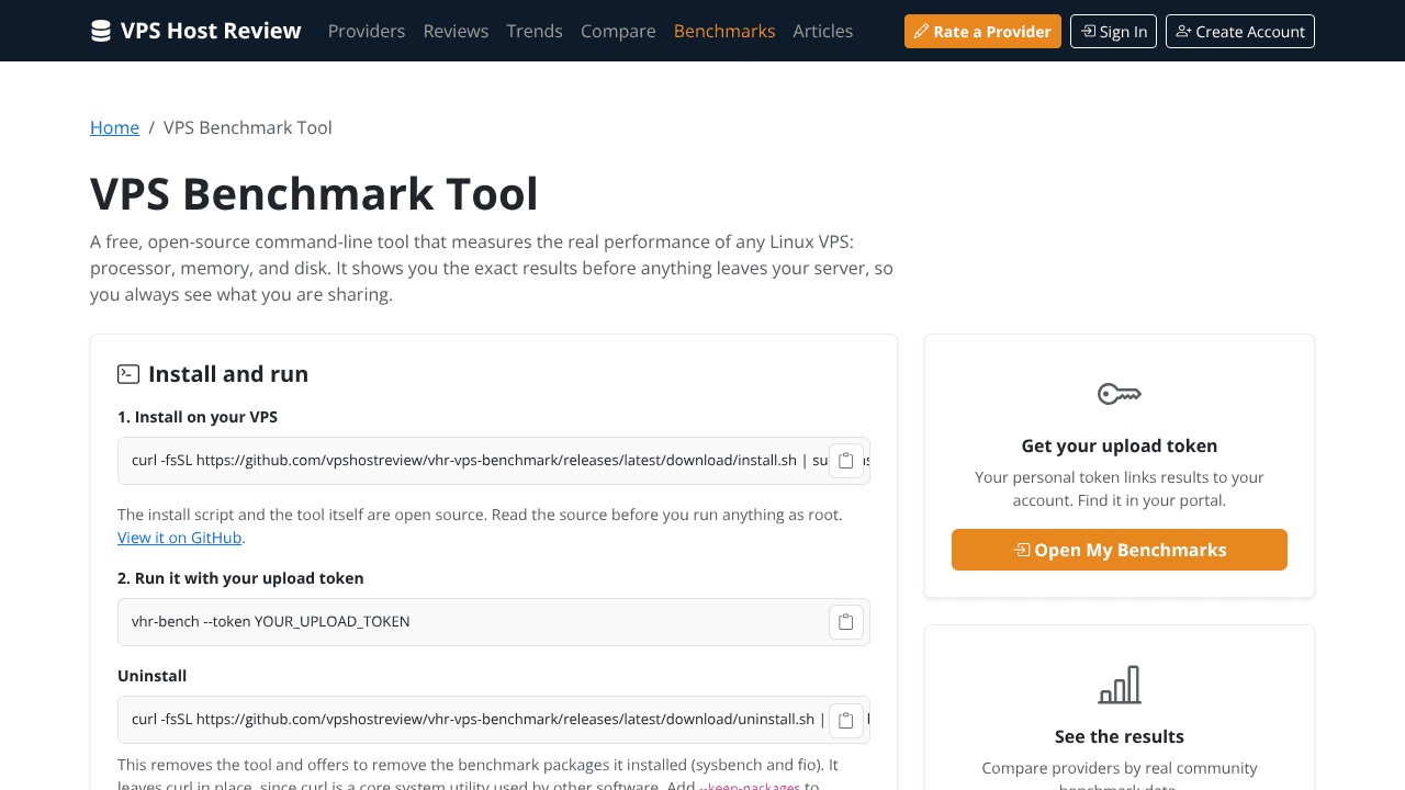 VPS Host Review website screenshot