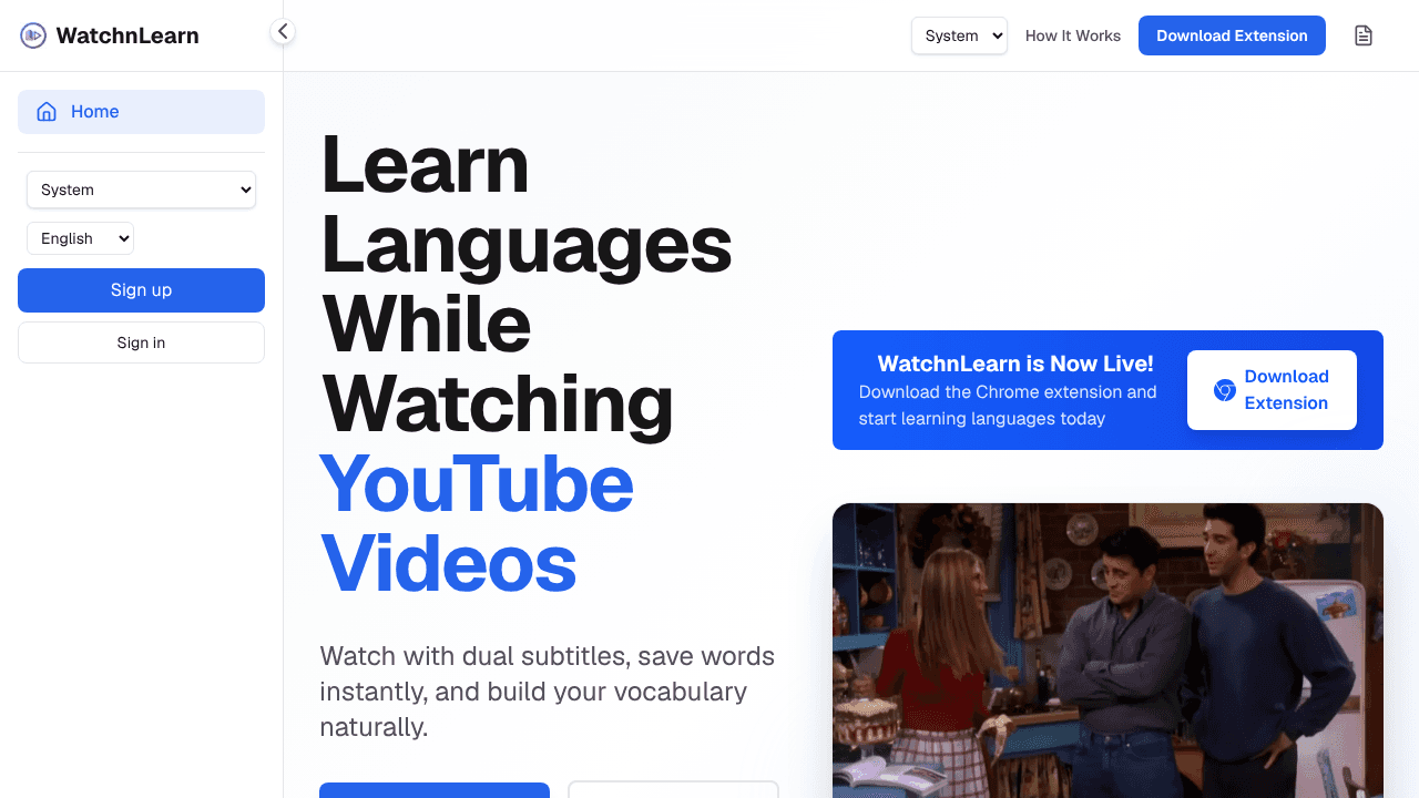 WatchnLearn website screenshot