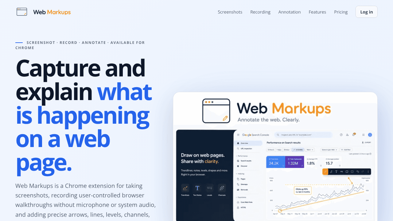 Web Markups website screenshot