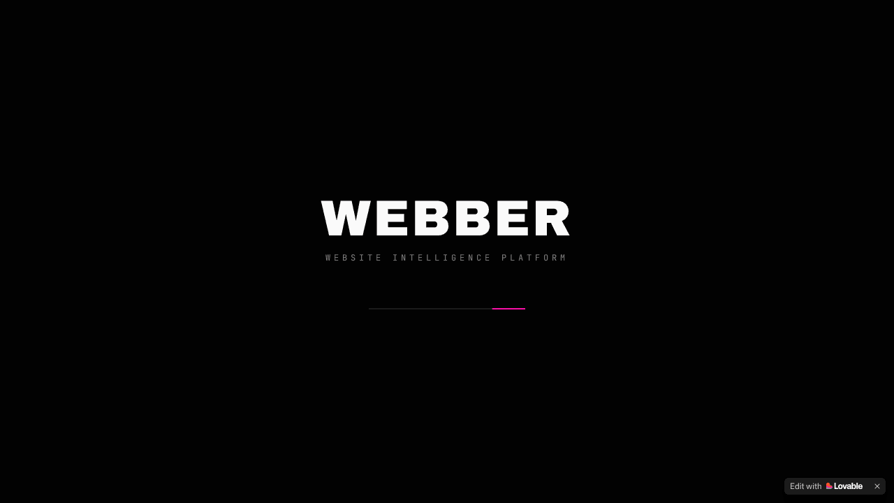 WEBBER website screenshot