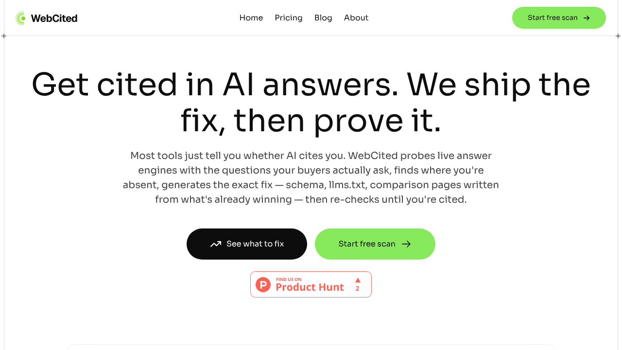 WebCited website screenshot