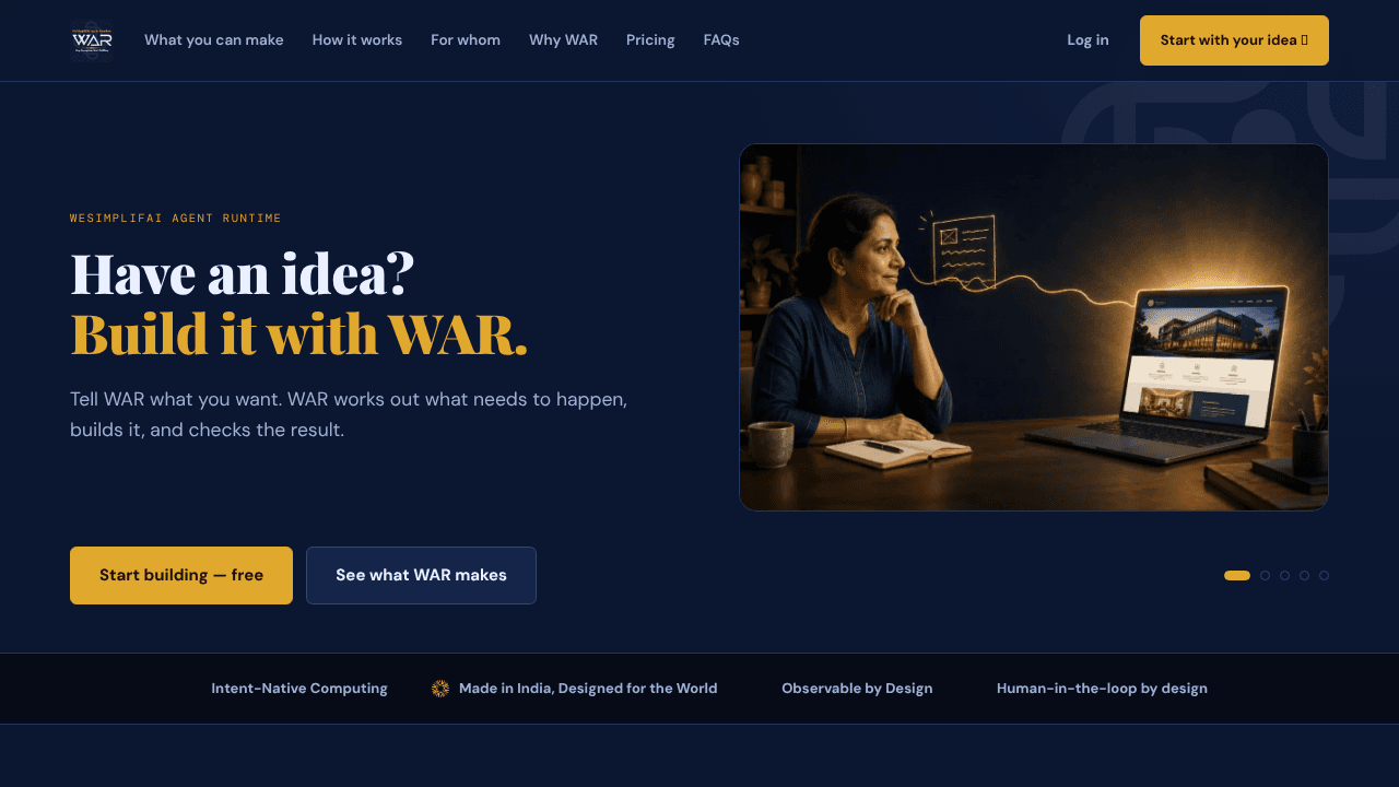 WeSimplifAI website screenshot