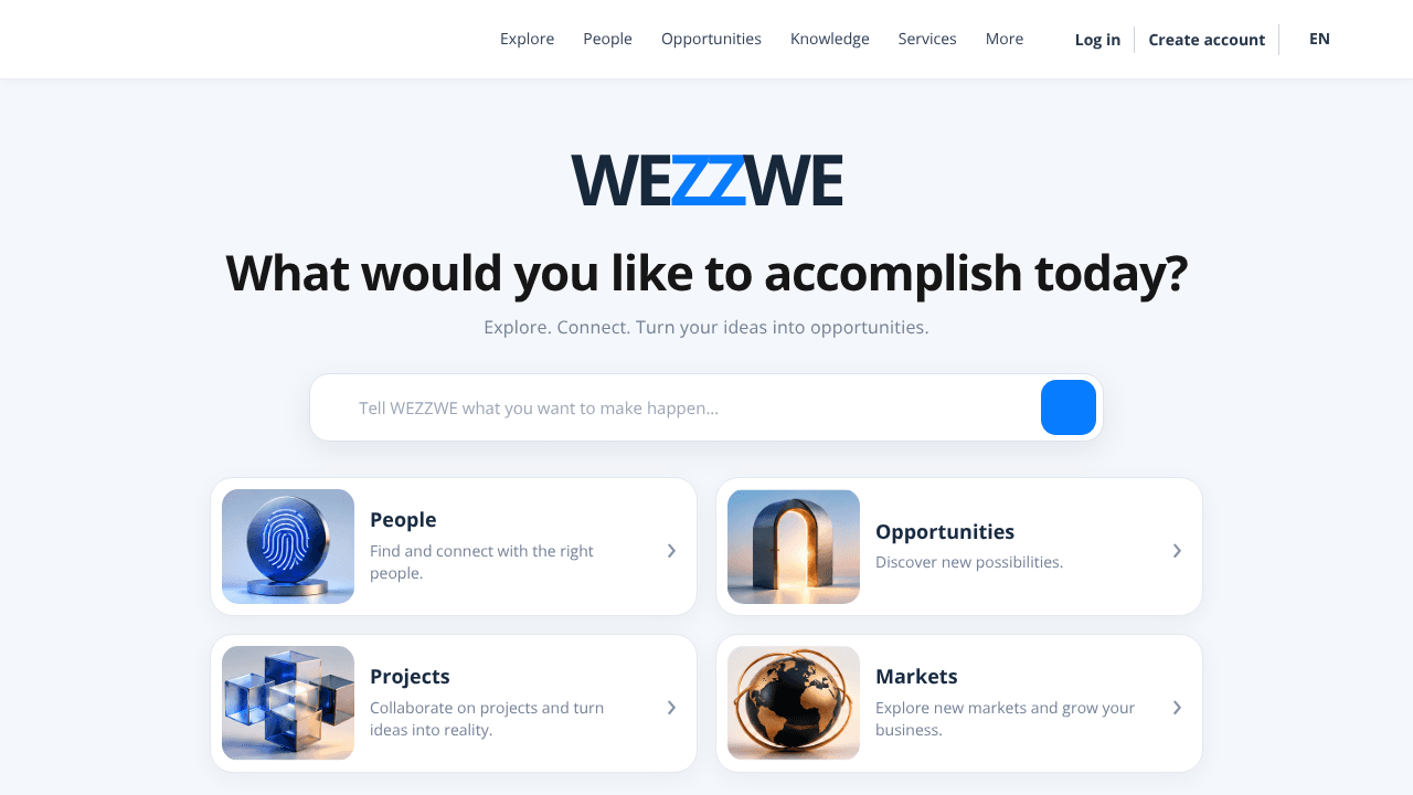 WEZZWE website screenshot
